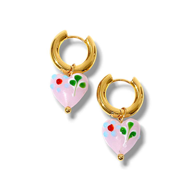 Pendientes rosas Amelia