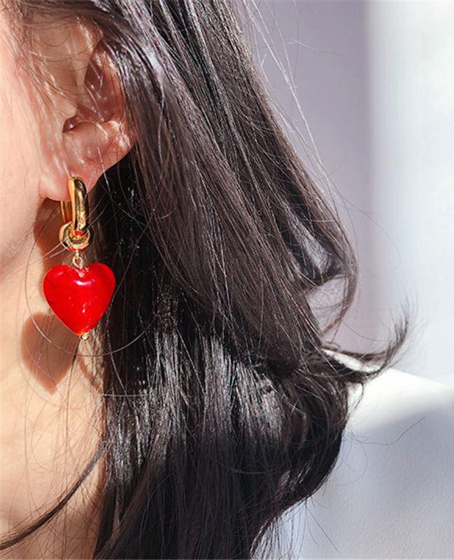 Pendientes rojos Amelia