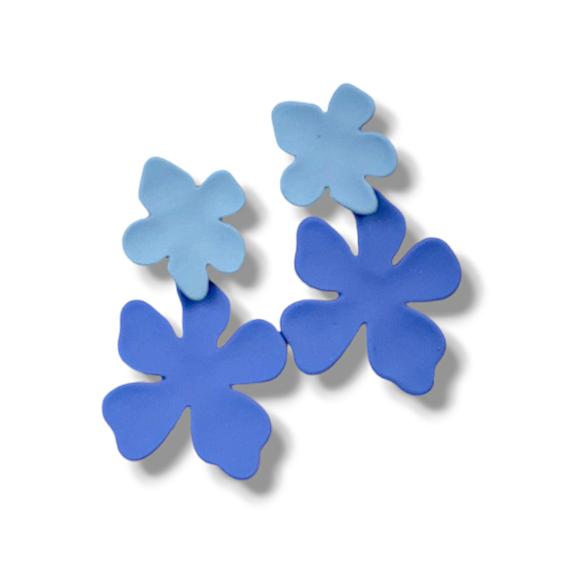 Pendientes flor doble